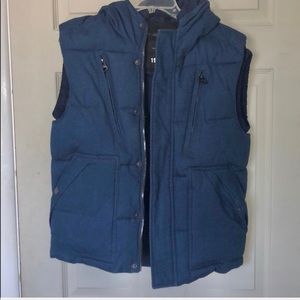 Zara men padded vest with hood